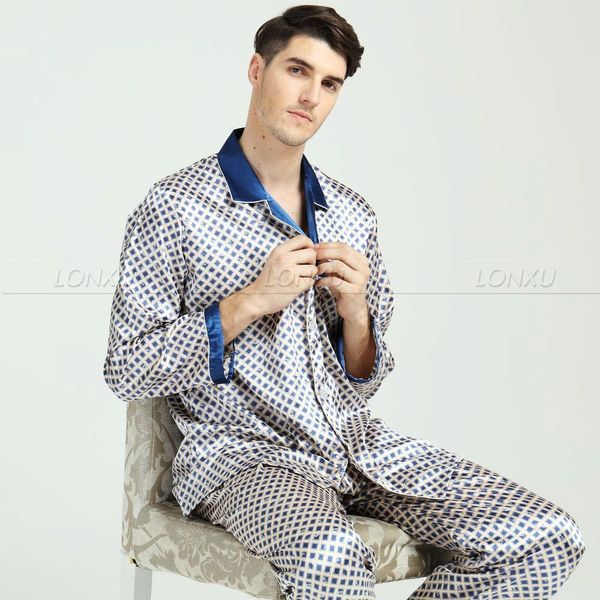 

mens silk satin pajamas set pajama pyjamas set sleepwear loungewear ,l,xl,xxl,3xl, Black;brown