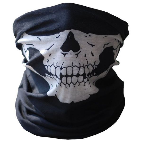 

хэллоуин череп напечатаны смешные маски шарф косплей костюм аксессуары страшно маска партия шалости унисекс маска зима ветрозащитный шарф, Silver