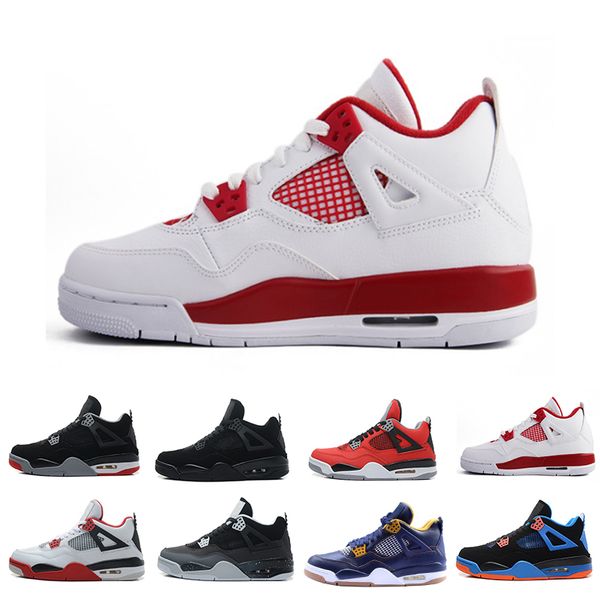 

High Quality 4 4s White Cement Alternate 89 Basketball Shoes Men Women Bred Royalty Game Royal Sports Sneakers