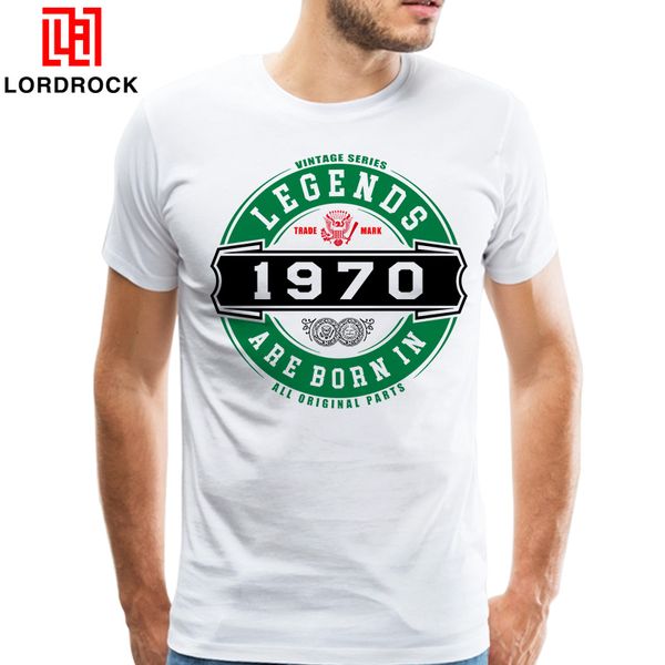 

vintage legends are born in 1970 shirt men cool design short sleeve custom brand t shirt 70s tee oversize birthday gift t-shirts, White;black