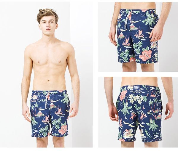 

мужские плавки с принтом цветы мужские купальные костюмы пляж серфинг тренажерный зал бег короткие бегуны бермуды мужские шорты