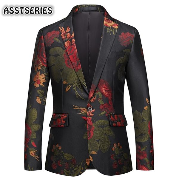 

male blazer four seasons new slim fit plus size 6xl high-end fashion youth casual single-breasted wedding party prom blazer men, White;black