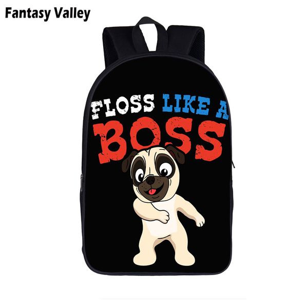 

floss like a boss funny dog backpack for teenager boys girls children school bags women men shoulder bakcpack kids bookbag gift