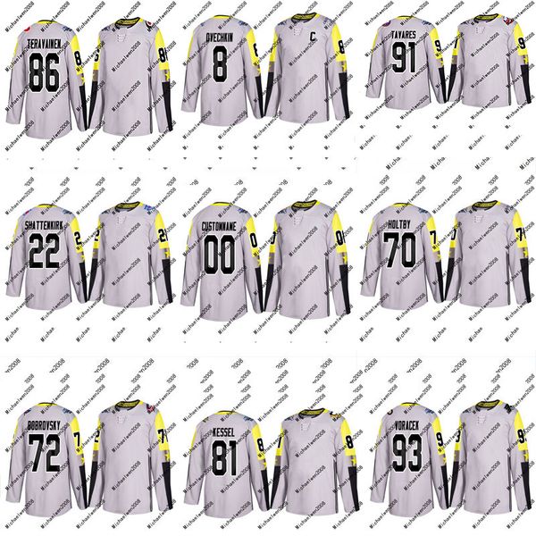 

2018 All-Star Metro Division Jersey 91 John Tavares 93 Jakub Voracek 86 Teuvo Teravainen 81 Phil Kessel Custom Hockey Jerseys