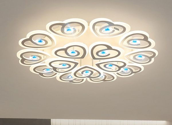 

New arrival modern led ceiling light for living room bedroom tudy room home deco cry tal acrylic lamp fixture chandelier lighting llfa
