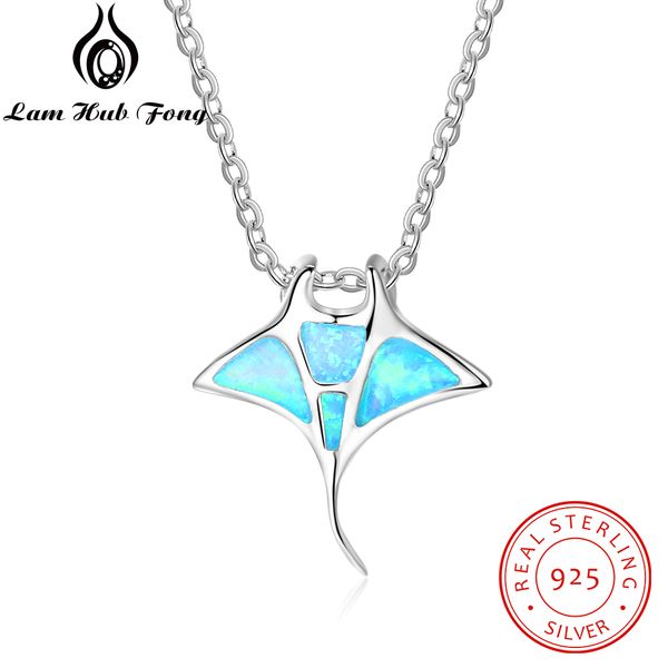 

fine jewelry 925 sterling silver pendants blue opal vintage fashion woman fish shape pendants special valentine's girl gift 2018