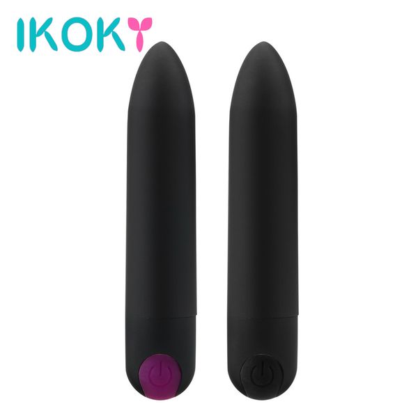 IKOKY пуля вибратор клитор стимулятор секс-игрушки для женщин фаллоимитатор вибраторы вагинальный массажер сильная вибрация USB зарядка D18111402