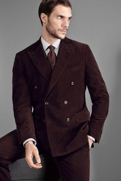 

2018 latest coat pant designs wine red burgundy velvet suit double-breasted tuxedos slim fit business wedding jacket and pants, White;black