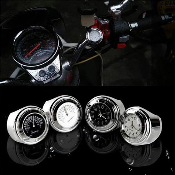 

multi style 7/8" thermometer for motorcycle bicycle motorcycle handlebar waterproof black dial clock temp