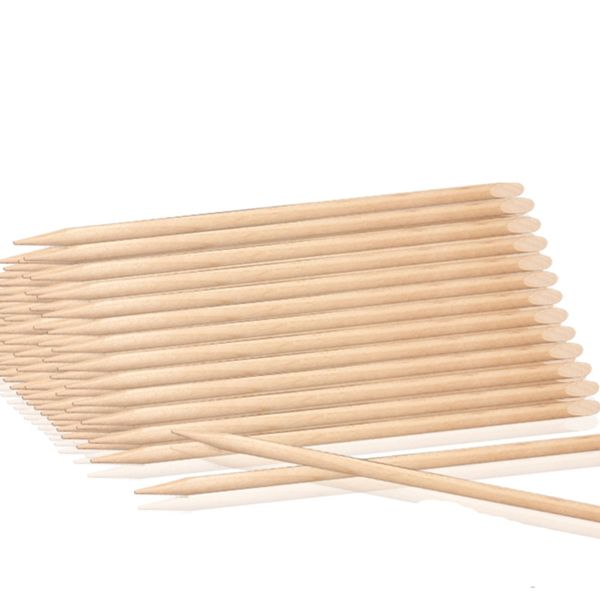 

100pc orange sticks cuticle pusher sticks for manicure pusher for nail wooden nail manicure set tools