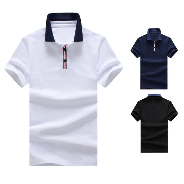 

Summer hot new men's tile men's OZ zipper design short-sleeved T-shirt large size comfortable breathable POLO shirt