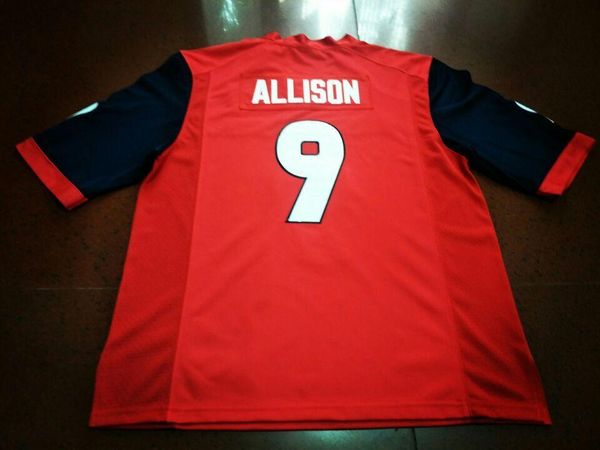 

мужчины фресно бульдоги джеффри эллисон #9 реальный полный вышивка колледж джерси размер s-4xl или пользовательские любое имя или номер джер, Black;red