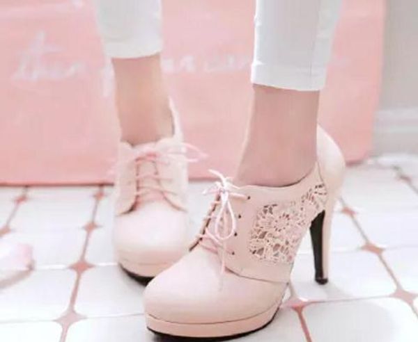 

women's shoes in spring and autumn high fine heel round head@78, Black