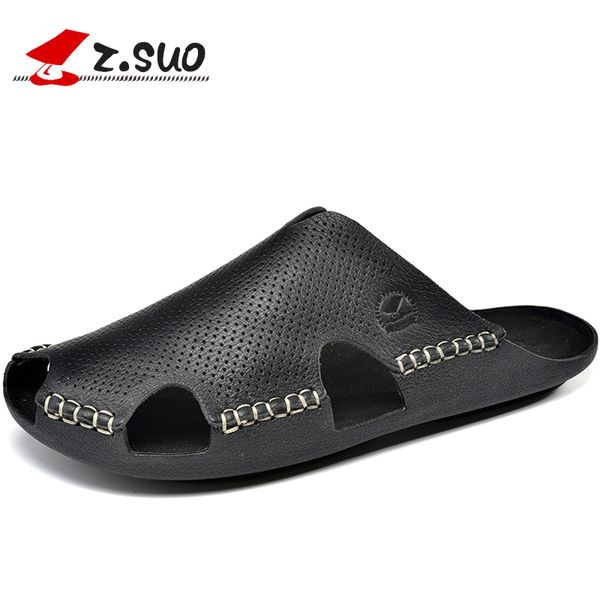 

2018 men's waterproof tidal current male sandals ,male summer casual breathable slippers ,ing, Black