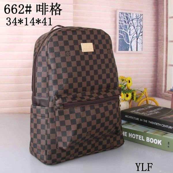 

Hot Sell Classic Fashion bags brand designer Women Men Backpack Style Bag Unisex Shoulder Handbags Travel hiking bag 6colors choose #662