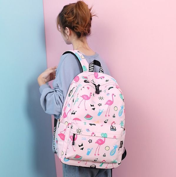 

schoolbag canva+oxford fabric backpack leisure fashion striped backpack outdoor travel bags high-capacity knapsack lapbackpacks a16