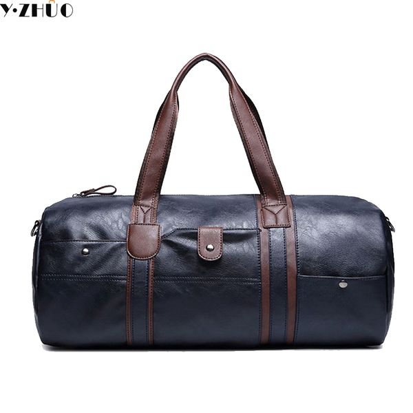 

good quality leather male travel duffel bags large capacity handbags tote bolsa masculina crossbody bags for men ing