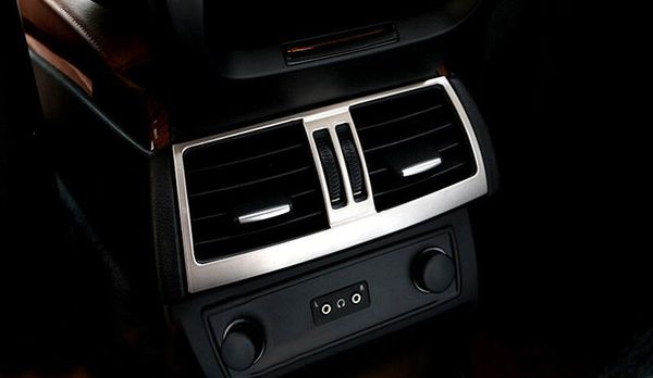 

for bmw x5 e70 2008-2013 steel inner armrest box rear air vent outlet trim 1pcs