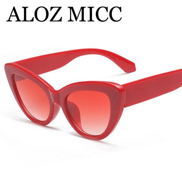 

aloz micc fashion cat eye sunglasses women brand designer vintage eyeglasses female eyewear oculos uv400 a562, White;black