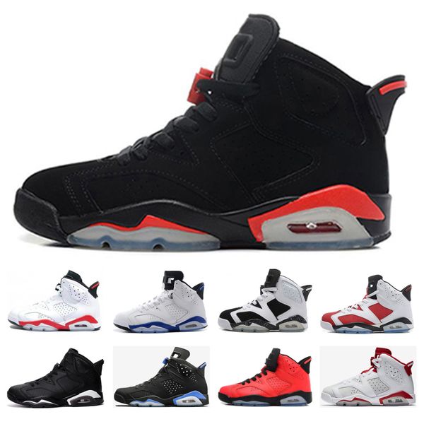 

stock x men black infrared 6 6s basketball shoes mens unc oreoblack cat white infared carmine designer trainers sneakers us 7-13