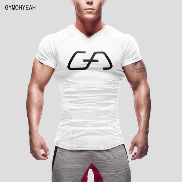 

2017 new men polyester t-shirt summer casual quick dry t-shirt male joining together elastic tight tees for fitness, White;black