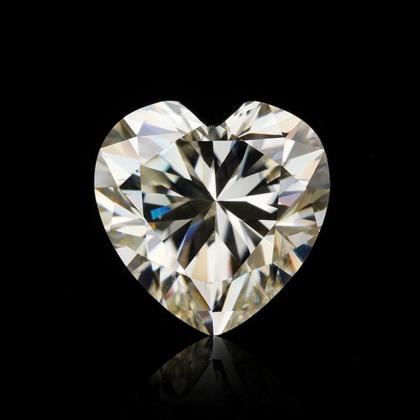 

1.0 carat i-j-k color moissanites 6.5*6.5mm heart shape brilliant cut moissanites stone for jewelry making, Black