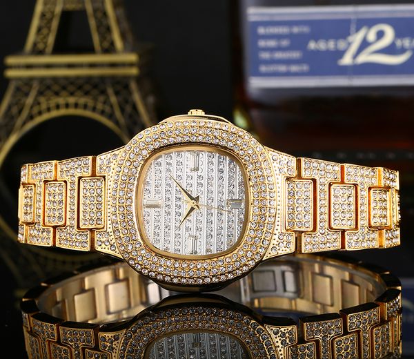 

Bussiness Quartz Watch Famous Brand Bu Diamond Watch Stainless Steel Timepiece Women Golden Clock Ladies Designer Watch 002