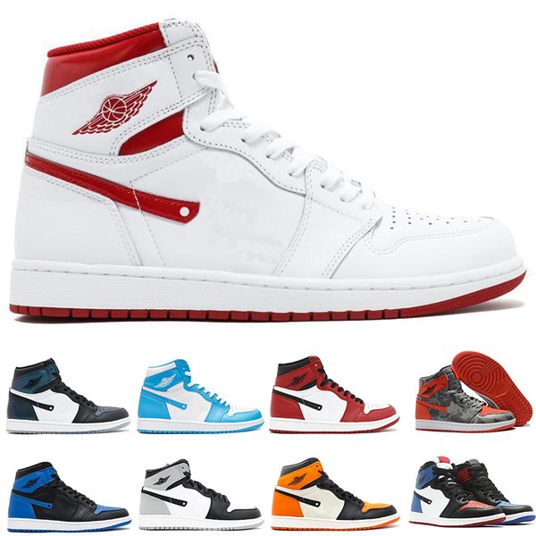 

Men 1 Game Royal Chicago white red Top 3 Black Bred toe HOMAGE TO HOME Basketball Shoes shadow design 1s Royal Blue Sneakers