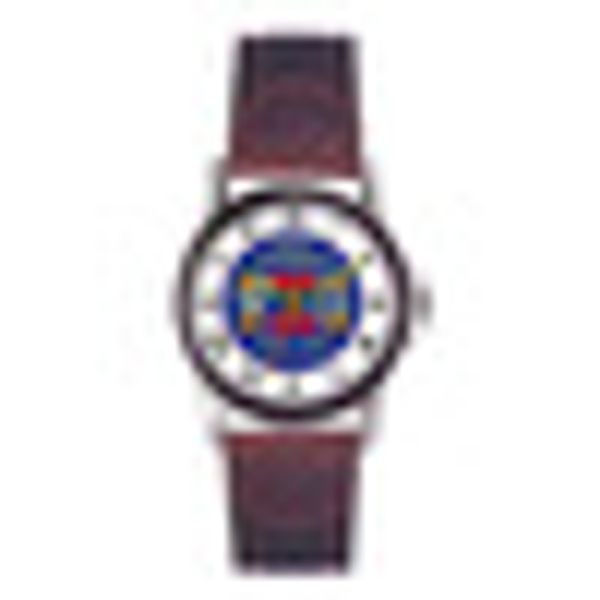 

world war ii veteran leather mens watch, Slivery;brown