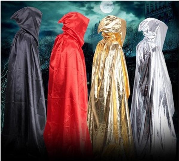 

хэллоуин золотой и серебряный волшебник вытирая плащ взрослого плаща древнего плаща, Black;red