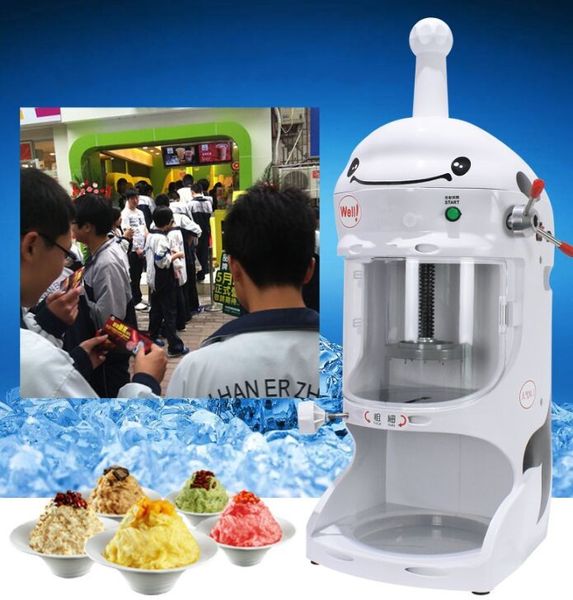 Máquina de processamento de alimentos de máquina de barbeador de neve de neve comercial Máquinas de gelo raspadas elétricas para venda, barbear de gelo