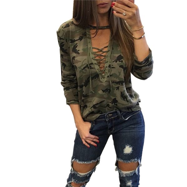 

rogrez мода женские шорты камуфляж печати выдалбливают рубашки футболка с коротким рукавом повседневная футболка летняя одежда для женщин, White