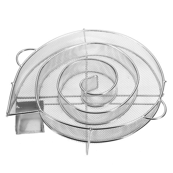 

stainless steel wood chips grill basket smoker picnic bbq cold smoking generator tray wood chips tools smoker box cold smoke generator