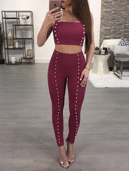 

women summer beading black red bandage jumpsuit 2018 knitted bodycon designer bandage jumpsuit, Black;white