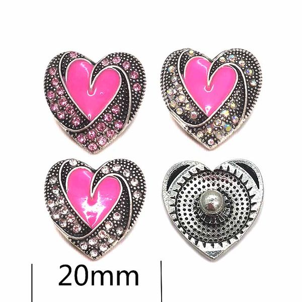 

горячие w373 3d 18мм 20мм горный хрусталь металлические кнопки оснастки для ожерелье браслет сменная ювелирные изделия женщин выводы accesso