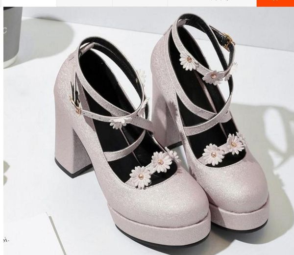 

send 2018 spring new style high heel coarse heel woman single shoes, Black