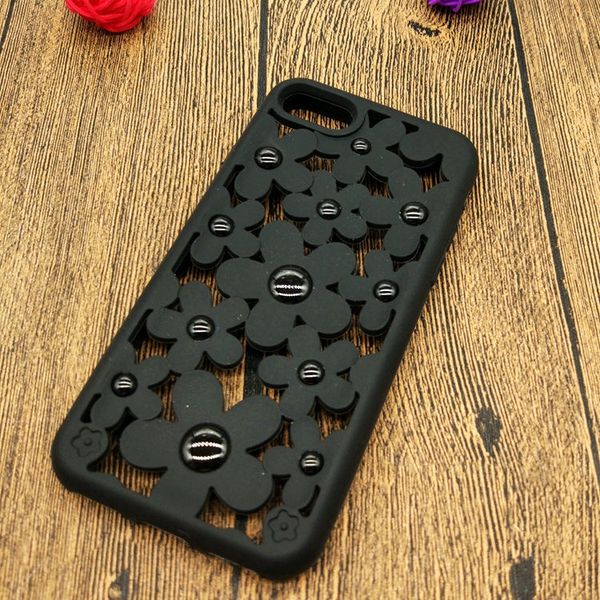 

factory sell for vivo v5 hollow out case daisy flower silicone mobile dissipate heat case for iphone x hollow out case
