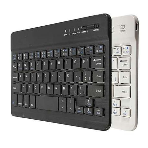 Teclado de alumínio slim sem fio Bluetooth para iPhone Computer PC