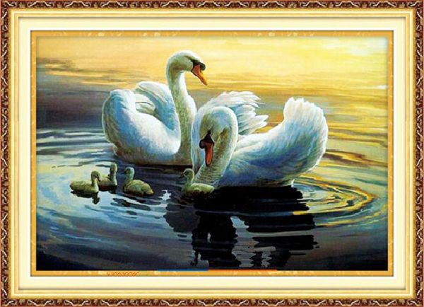 

a1215 swan 50*40 5d diy diamond embroidery painting home decor diamond crossing stitch 100% resin tool dril painting mosaic needlework