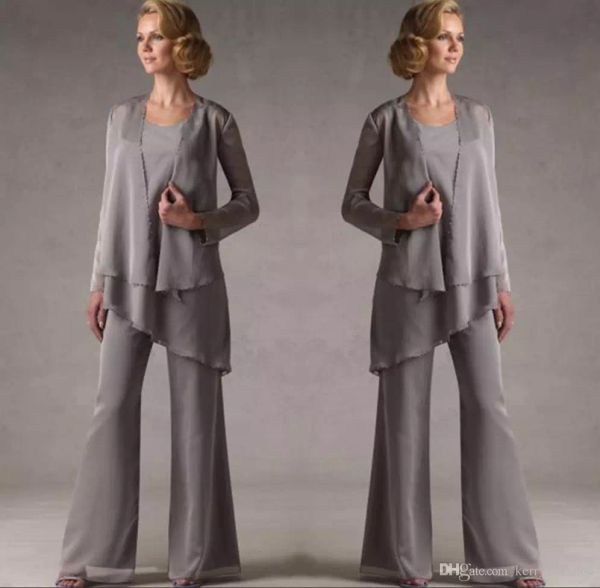 mother of the bride pant suits chiffon