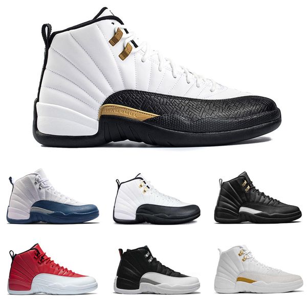 

New Arrival 12 12s Basketball Shoes Mens French Blue CP3 CNY TAXI wings Playoff WNTR Flu Game Wool Male sport Sneakers