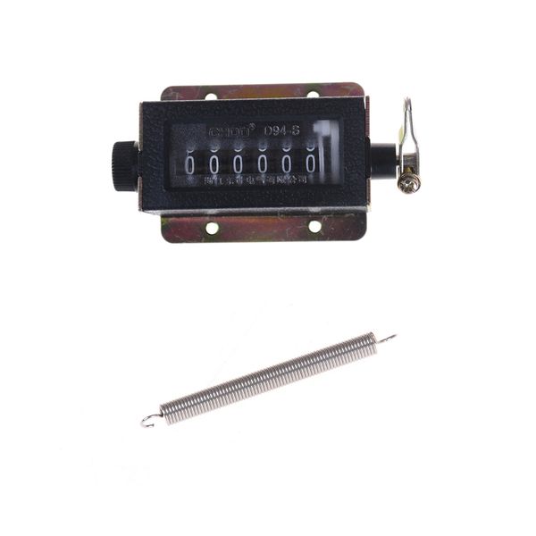 

d94-s 6 digit resettable mechanical pulling count counter metal + plastic