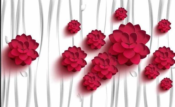 

custom p wallpaper large wall painting background wall paper 3d stereo hd embossed fashion rose flower background wall decorative painti