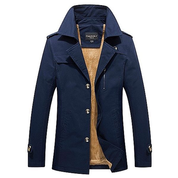 

autumn and winter men plus velvet jacket big yards casual clothes stylish men's windbreaker cotton washed comfortable, Tan;black
