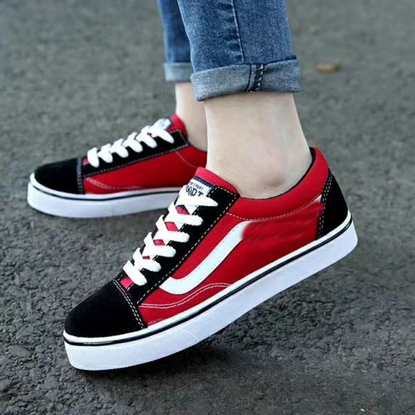 

fashion brand sneakers old school off fashion mens and women skateboard vulcanized ins canvas shoes 35-44, Black