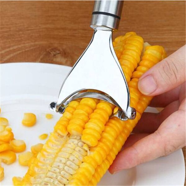 

wholesalesstainless steel corn slicer peeler thresher cob cutter strip remover tool