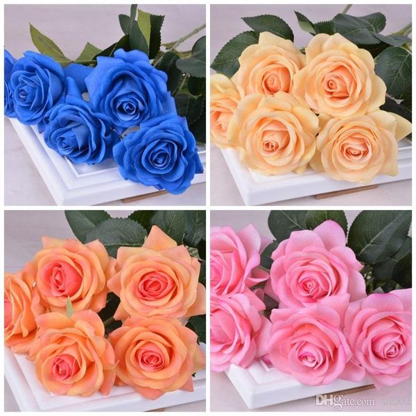 

bardian simulation diamond rose flower multi colors artificial fake flowers for wedding valentine day decor bouquet 3 5hz dd