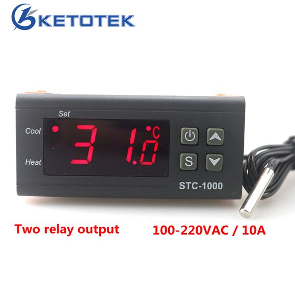 12V//24V//110V//220V STC-1000 Contrôleur de Température Thermostat Aquarium Capteur