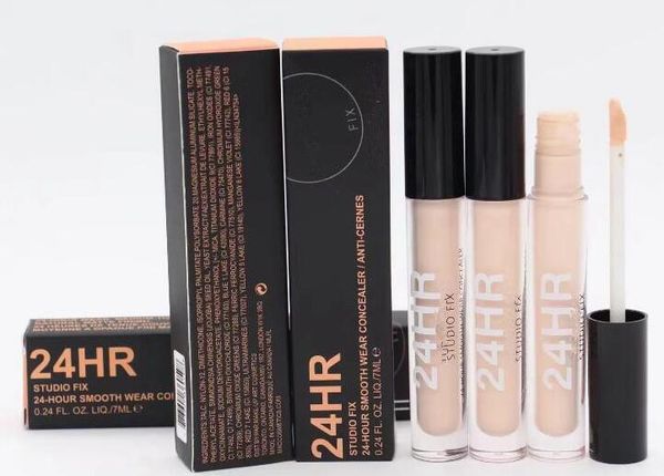 

FREE SHIPPING New Brand makeup Face 24HR Fix Smooth Wear Concealer 6colors 7ml Liquid 24-Hour Long lasting Foundation
