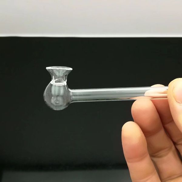 Novo frasco de vidro falante de vidro bong bong tubo de água titanium moedor de unha, borbulhadores de vidro para fumar cachimbo mix cores